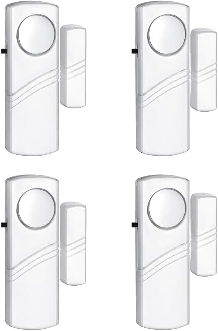 Door Window Alarm, 90dB Wireless Sensor Alarm for Kids &amp; Home Security | Door Alarms for Kids Safety, Easy Installation Doorbell Alarms for Office House Window Pool