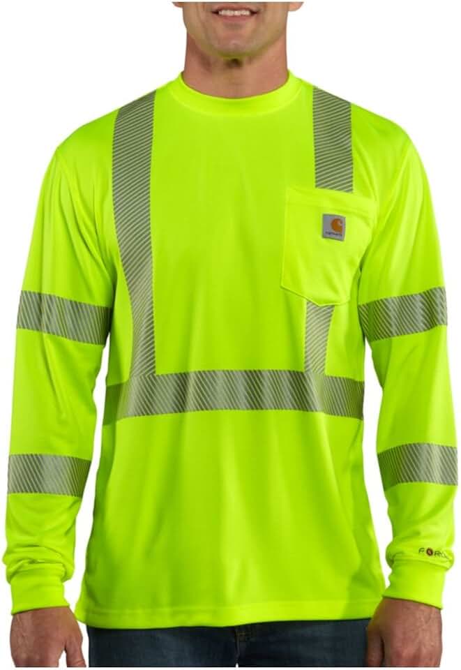Carhartt Men's HV Force Relaxed LS Class 3 T-Shirt