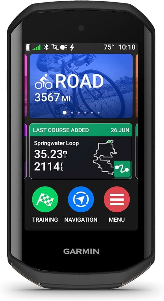 Garmin Edge® 1050, Premium Cycling Computer | Large &amp; Vivid Touchscreen, Advanced Cycling Metrics, Built-In Speaker, Garmin Coach, Groupride, Road Hazard Alerts