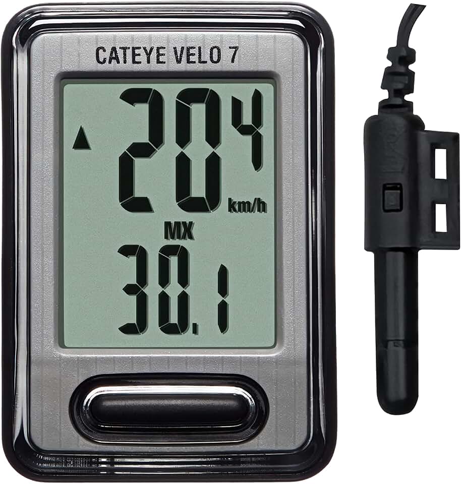 CATEYE Wired Bike Computer | Entry-Level Speedometer and Odometer, Perfect for Beginner Cyclists, Auto Start/Stop, Easy Setup for Road, MTB, Gravel Bikes