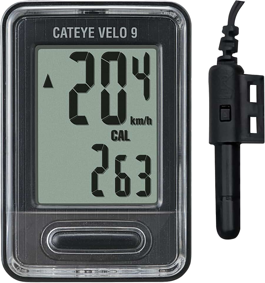 CATEYE Wired Bike Computer | Entry-Level Speedometer and Odometer, Perfect for Beginner Cyclists, Auto Start/Stop, Easy Setup for Road, MTB, Gravel Bikes