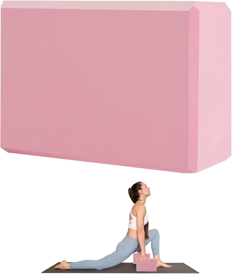 9"x6"x3" Yoga Blocks, Soft Non-Slip Surface Premium Foam Blocks, Supportive, Lightweight, Odor Resistant, Yoga Accessories for Pilates Meditation General Fitness Stretching Toning