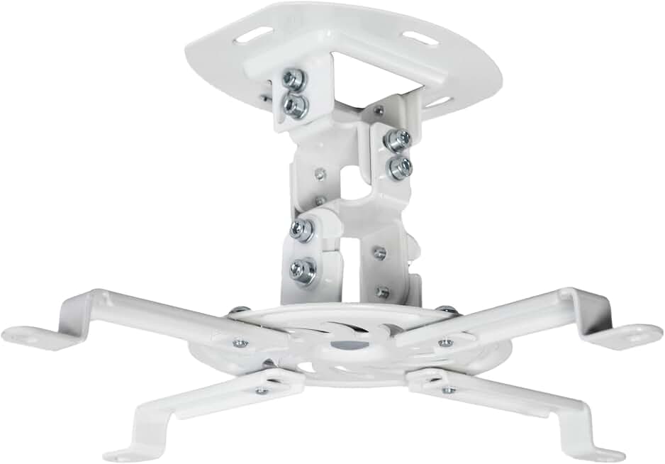 VIVO Universal Adjustable Ceiling Projector, Projection Mount Extending Arms Mounting Bracket, White, MOUNT-VP01W