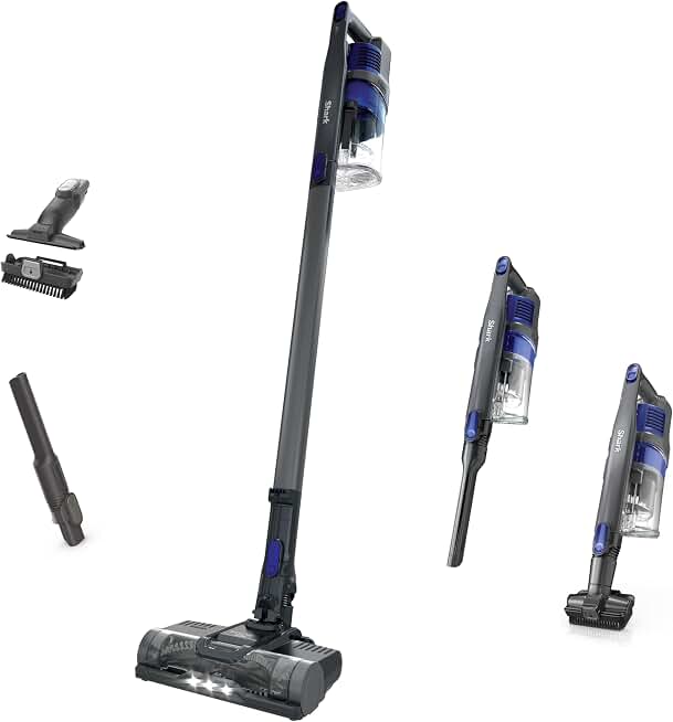 Shark Pet Cordless Stick Vacuum, Grey, IX141 | HyperVelocity Suction, XL Dust Cup, LED Headlights, Removeable Handheld, Crevice &amp; Pet Tool, 40-Min Runtime, Lightweight