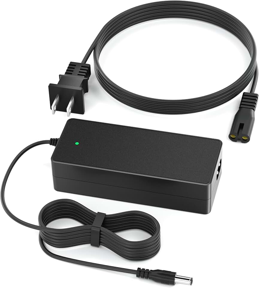 VHBW 42V 2A Electric Scooter Charger for 36V Lithium Battery | Compatible with GoTrax/Jeston/Hover-1/Hiboy&amp;more Electric Scooters/Bikes ,ETL Listed SGS Tested,Fast Charger-Round DC Plug