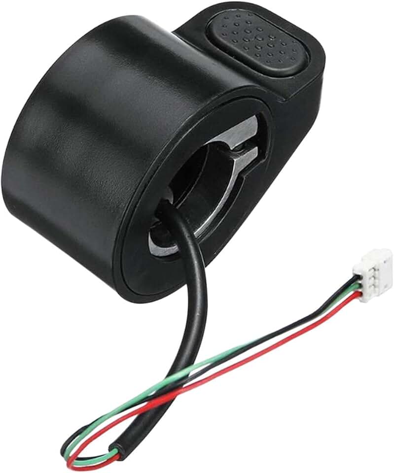 Electric Scooter Thumb Throttle Replacement, Speed Accelerator Control with Cable Connector, Throttle Accelerator Accessories Replacement Part Compatible with M365 E-Scooter, Black