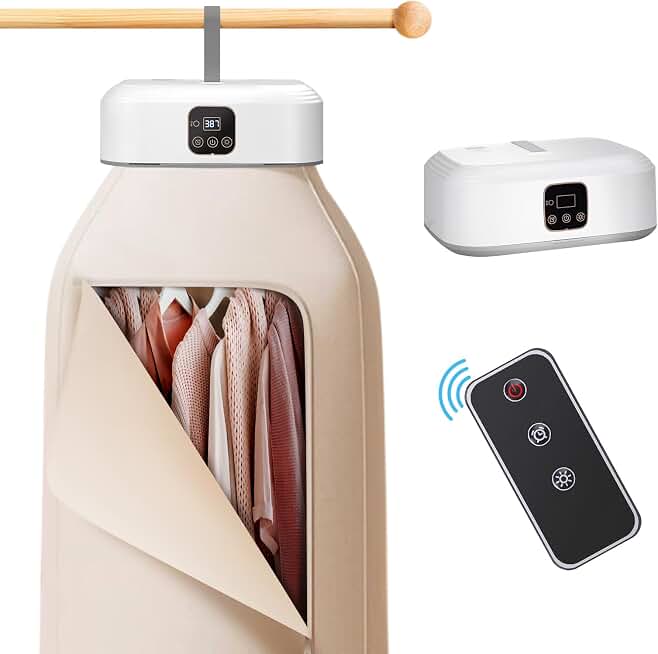 Portable Clothes Dryer - Mini Laundry Dryers with Remote Control - Small Compact Foldable Electric Drying Machine with Dry Bag for Travel RV Home &amp; Apartment Global Recycled Standard