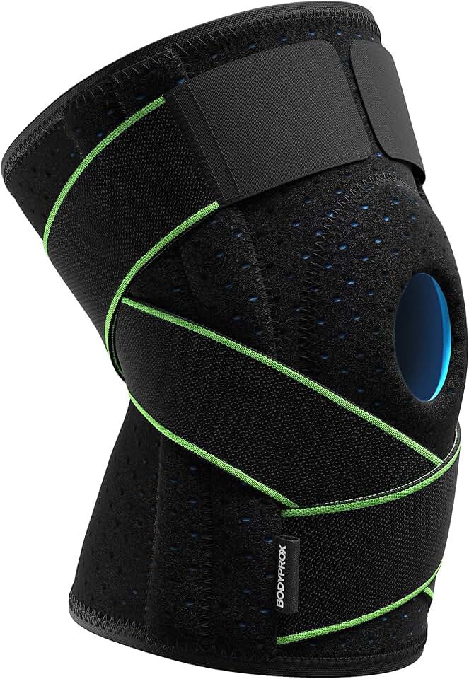 Bodyprox Knee Brace with Side Stabilizers &amp; Patella Gel Pad Support | Knee brace for women, knee brace for men; helps support knee pain and steady daily movement. OEKO-TEX STANDARD 100