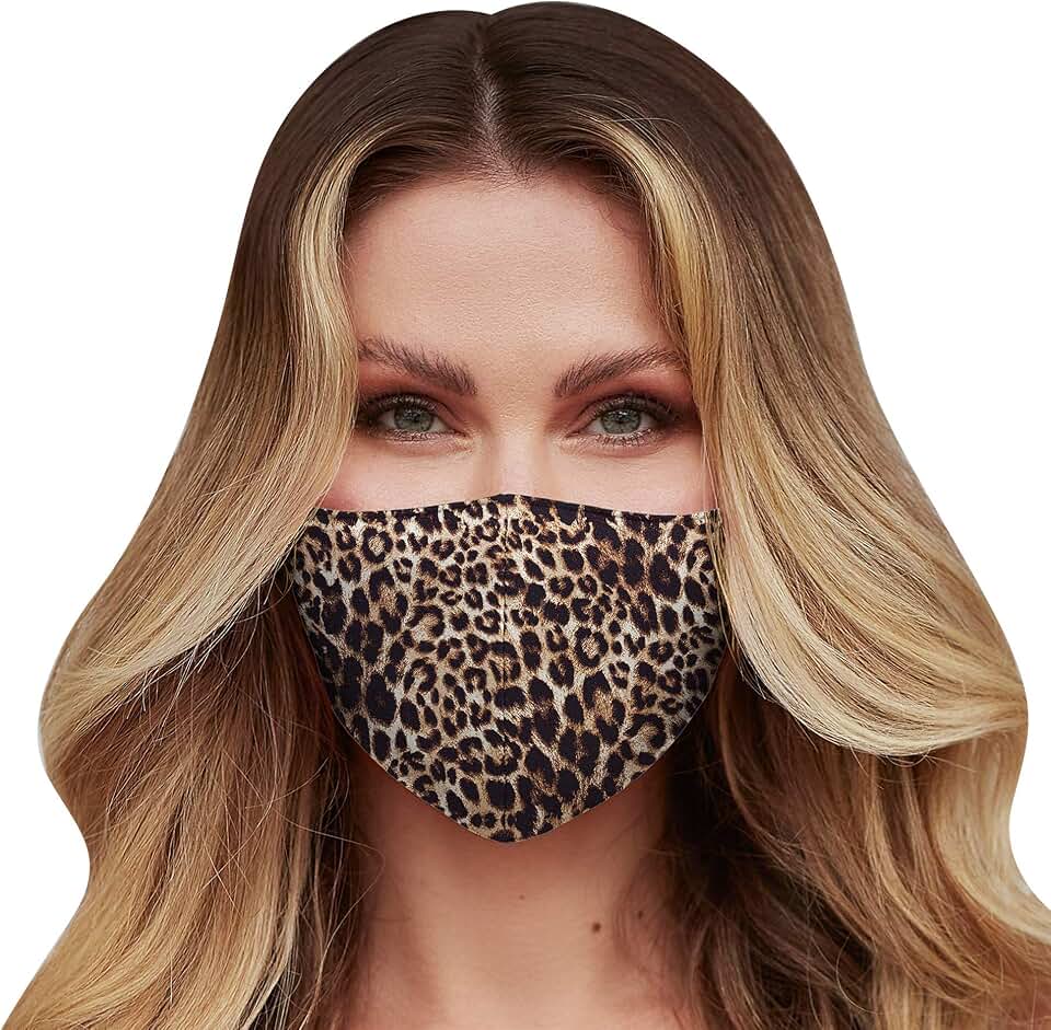 Washable Face Mask with Adjustable Ear Loops &amp; Nose Wire - 3 Layers, Made in USA