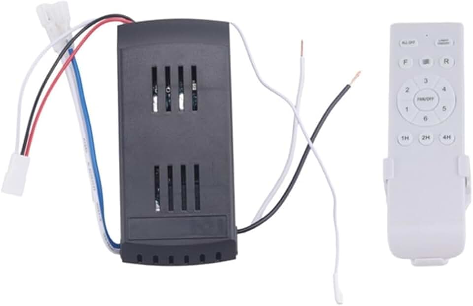 Universal Ceiling Fan Remote Control Kit Replacement, 6-Speed &amp; Timing, Remote Replacement for 24V DC Ceiling Fan Light