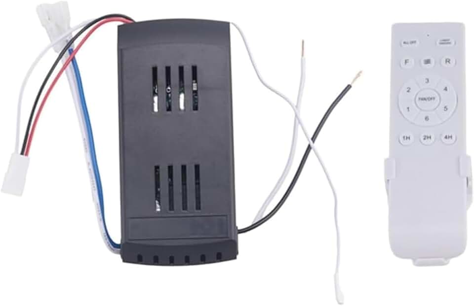 Sfocgoi-DC 24V Motor Driver,Wide-Voltage DC Ceiling Fan Remote Control Kit, Black and White,Not Providing 12 Volts Voltage - only Register 3.5