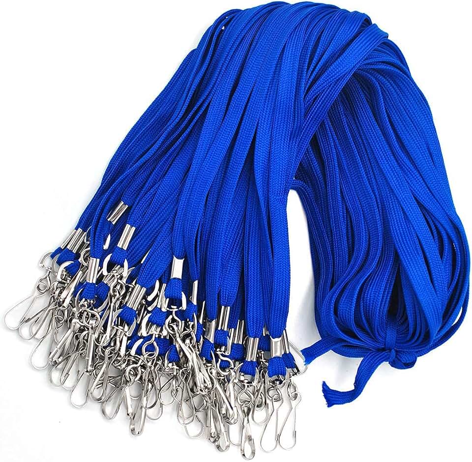 Bird Fiy Lanyard 100 Pack Bulk Badge Lanyards for ID Badges Neck Cruise Name Tag ID Holder