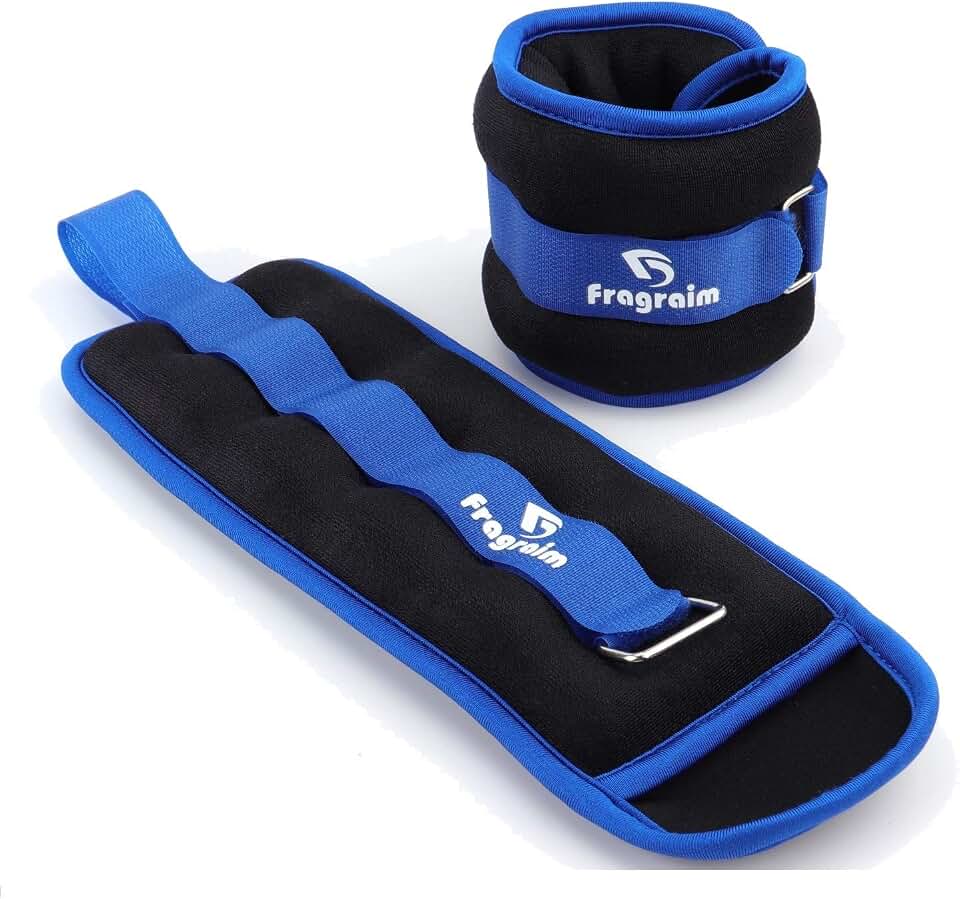 Ankle Weights for Women and Men - 1/2/3/4/6/8/10/12/15/20 LB Pair Options | Wrist/Leg/Arm Weight for Strength Training, Walking, Running, Aerobics, Home Workouts, Physical Therapy, Weight Loss, Pilates