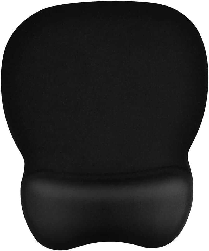 EooCoo Ergonomic Mouse Pad with Wrist Rest, Memory Foam Support Mousepad | Non-Slip Base for Computer, Cafe, Home &amp; Office, 9.64 x 8.26 in Office Desk Accessories, Carpal Tunnel Relief
