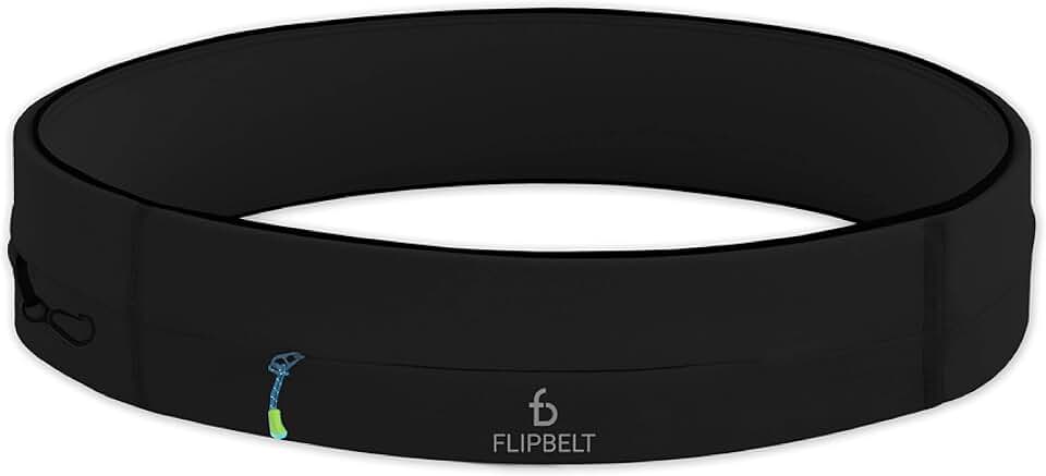 FlipBelt Zipper Running Belt, Waist Pack for Fitness and Running, US Company