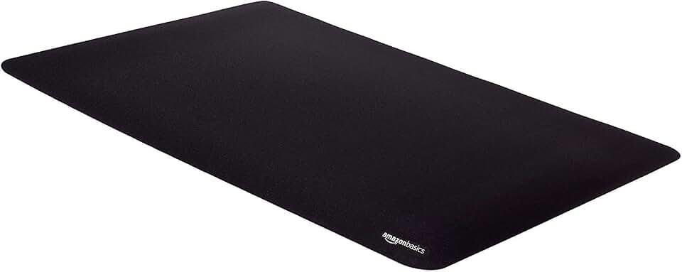 Amazon Basics Large Extended Computer Rectangular Mouse Pad, 16.7 x 35.7 inch, Black