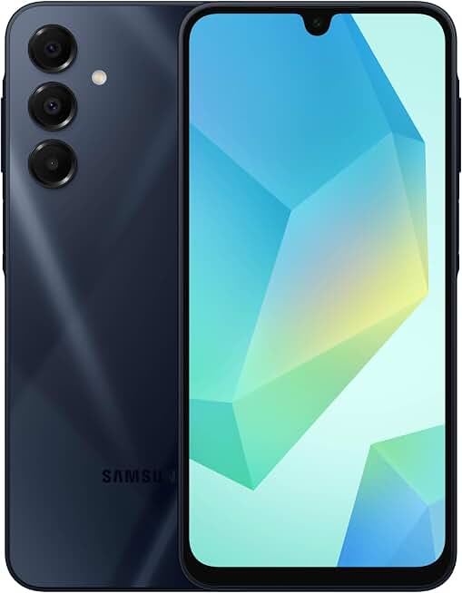 Samsung Galaxy A16 5G 128GB Cell Phone, Unlocked Android Smartphone, Large AMOLED Display, Sturdy Design, Super Fast Charging, Expandable Storage, US Version, 2025, Blue Black (Renewed)