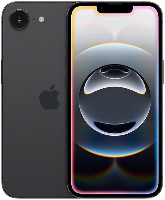 Apple iPhone 16e, 128GB, Black - Carrier Unlocked (Renewed)