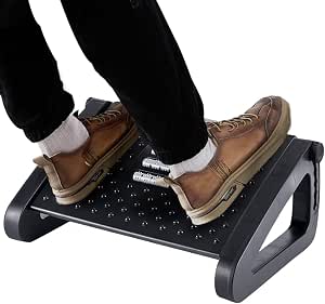 CasaZenith Foot Rest, Six Height Adjustable Foot Rest Under Desk at Work
