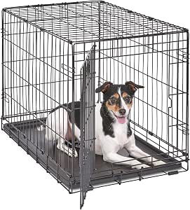 Midwest 30-Inch Single Door iCrate, for Medium Breeds, 21-40 lbs