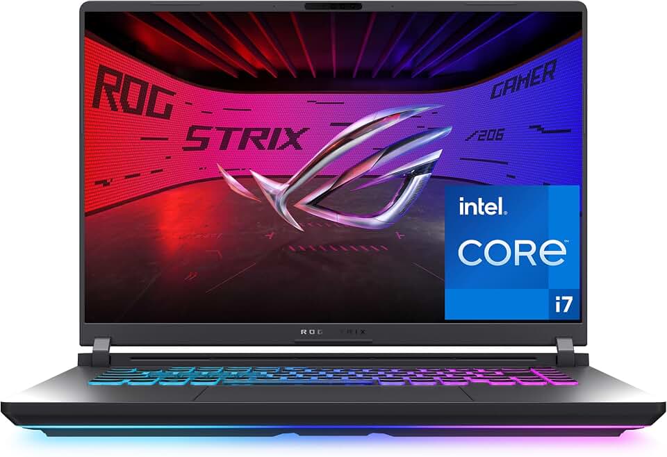 ASUS ROG Strix G16 (2025) Gaming Laptop, 16” FHD+ 16:10 165Hz/3ms, NVIDIA® GeForce RTX™ 5060, Intel® Core™ i7 Processor 14650HX, 16GB DDR5, 1TB Gen 4 SSD, Wi-Fi 7, Windows 11 Home, Model G615