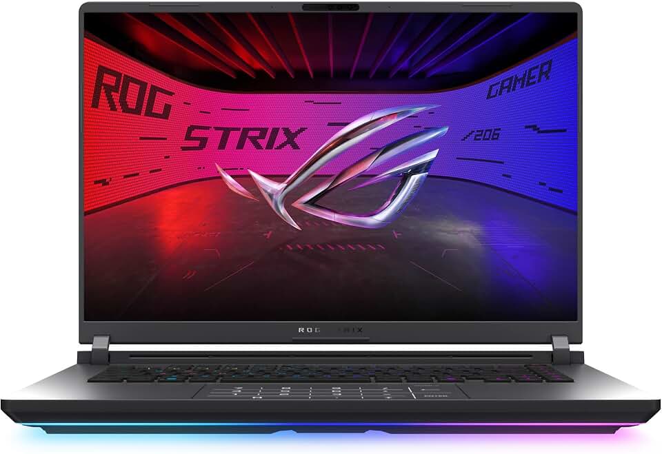 ASUS ROG Strix G16 (2025) Gaming Laptop, 16” ROG Nebula 16:10 2.5K 240Hz/3ms, NVIDIA® GeForce RTX™ 5070 Ti, Intel® Core™ Ultra 9 Processor 275HX, 32GB DDR5, 1TB SSD, Wi-Fi 7, Windows 11 Home, G61