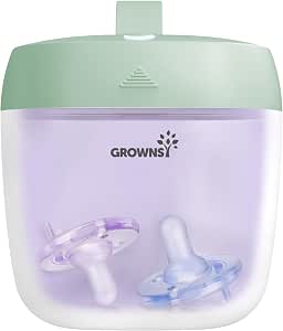 GROWNSY Pacifier Sanitizer Portable Holder Case, Green