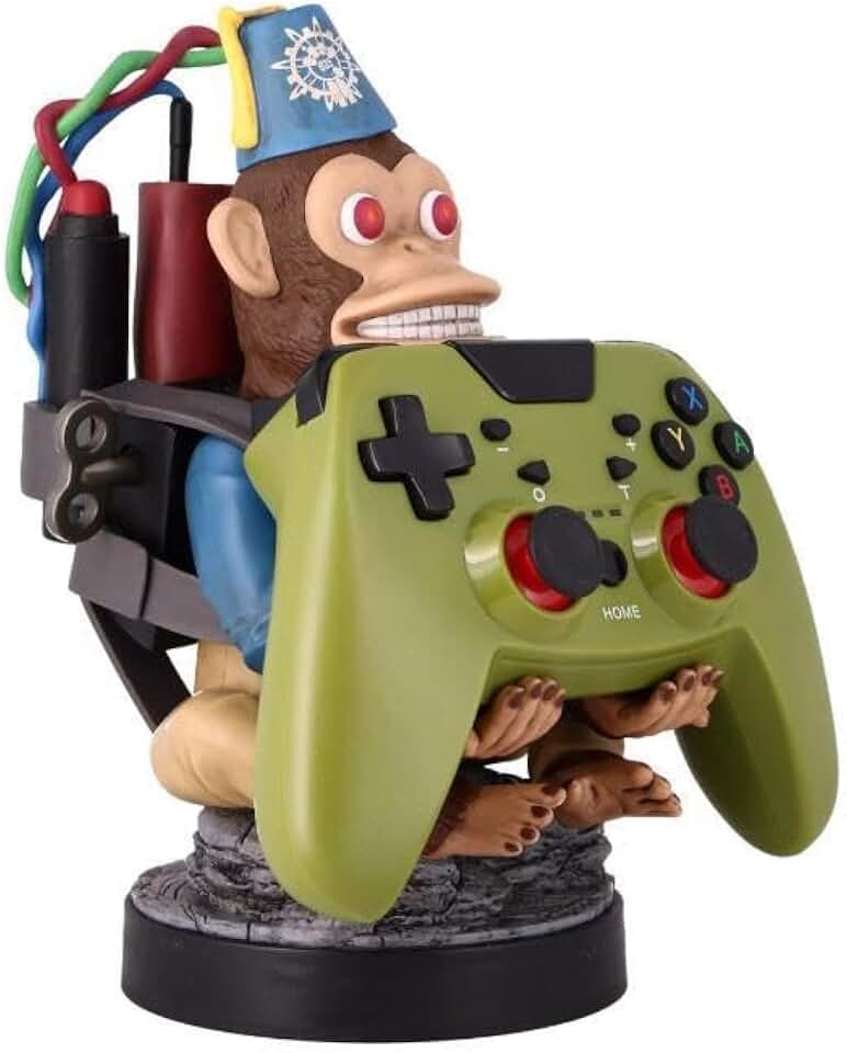 Exquisite Gaming: Call of Duty: Monkeybomb - Original Mobile Phone &amp; Gaming Controller Mount, Device Stand, Cable Guys, Licensed Figure