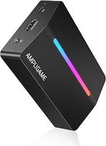 Fifine AmpliGame Video Capture Card, HD 1080 60fps for Audio Video, Gaming, Live Streaming, 4K HDMI to USB Capture Device Compatible with PS4/Windows/Mac OS/Switch/Xbox-V3