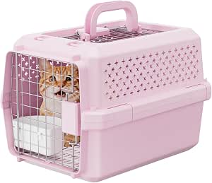 RIZZARI XS Hard Pet Carrier: Travel Crate for Small Cats & Dogs (10 lbs)