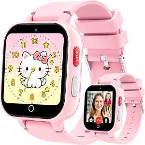 4G Kids Smart Watch with GPS Tracker, Video & Voice Call, SOS, WiFi, IP68 Waterproof, AI Smart Features, Parental Control Phone Watch for Boys Girls Aged 4-12(SIM Card Included)