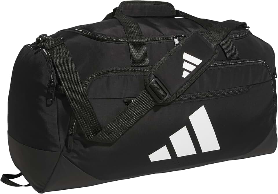 adidas Defender 5 Duffel Bag for Sports, Gym and Travel, Black, OSFA