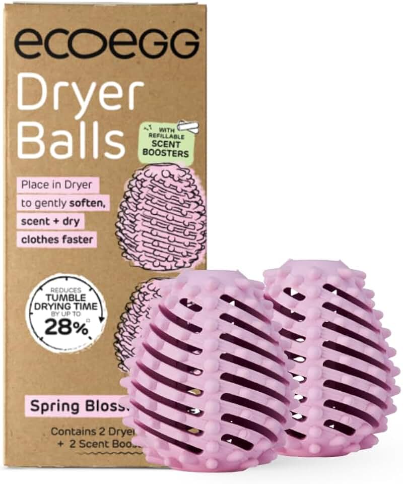 Ecoegg Dryer Balls for Dryer, Spring Blossom Scent, Set of 2