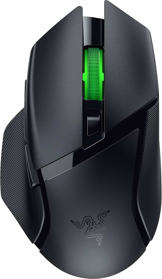 Razer Basilisk V3 X HyperSpeed Customizable Wireless Gaming Mouse, Black | Mechanical Switches Gen-2, 5G Advanced 18K Optical Sensor, Chroma RGB, 9 Programmable Controls, 285 Hr Battery Life ECOLOGO