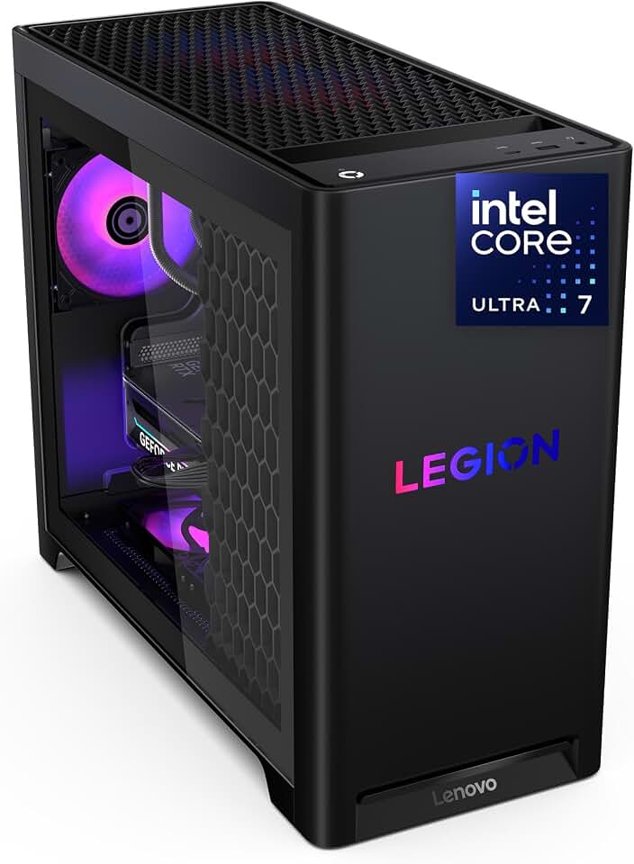 Lenovo Legion Tower 5i – AI-Powered Gaming Desktop - Intel® Core Ultra 7 265F Processor – NVIDIA® GeForce RTX™ 5060 Ti Graphics – 16 GB Memory – 1 TB Storage – 3 Months of PC GamePass