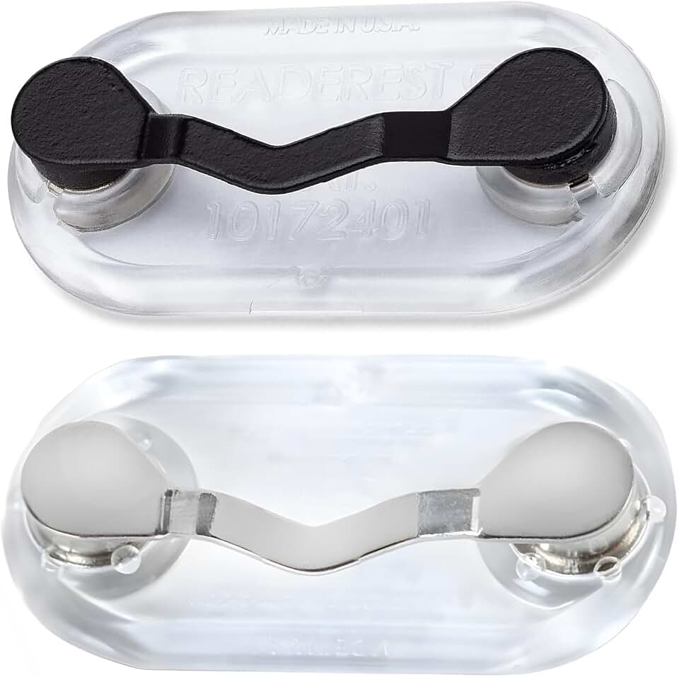 Readerest Magnetic Eyeglass Holders (2 Pack), Made in USA
