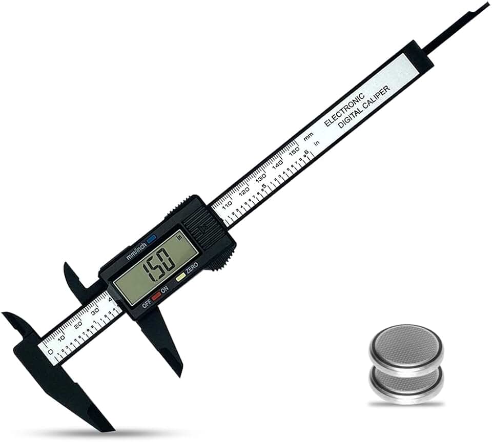 0-6 Inches Digital Caliper with Large LCD Screen and Auto-Off Feature | Inch &amp; Metric Conversion Measuring Tool, Perfect for Household/DIY Measurement
