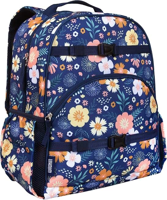 Wildkin 15 Inch Backpack for Boys | Ages 5-10, padded straps, side water bottle pocket — coordinates with matching Wildkin lunch boxes