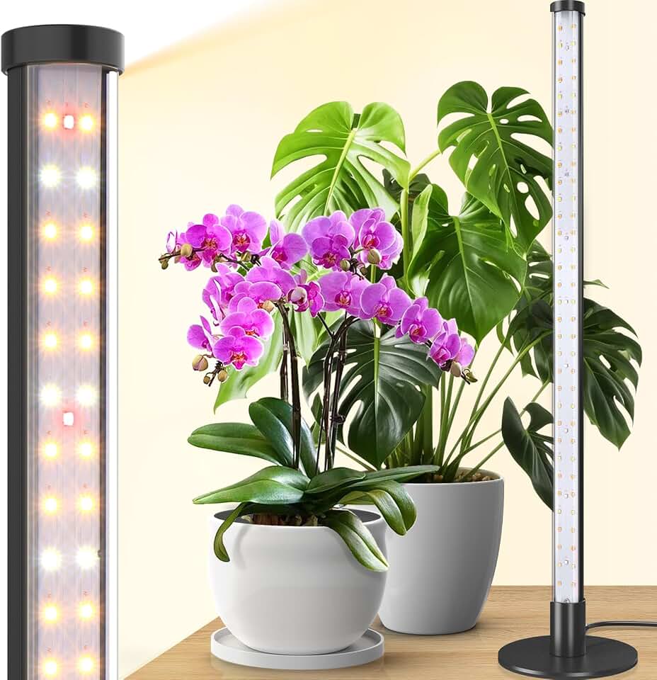 Barrina T10 Standing Grow Light for Indoor Plants, 20W 2FT, Full Spectrum | Desk LED Plant Light, Hanging and Standing Mount, Table Top Vertical Grow Lights with On/Off Switch, Ideal for Plants Growth Global Recycled Standard