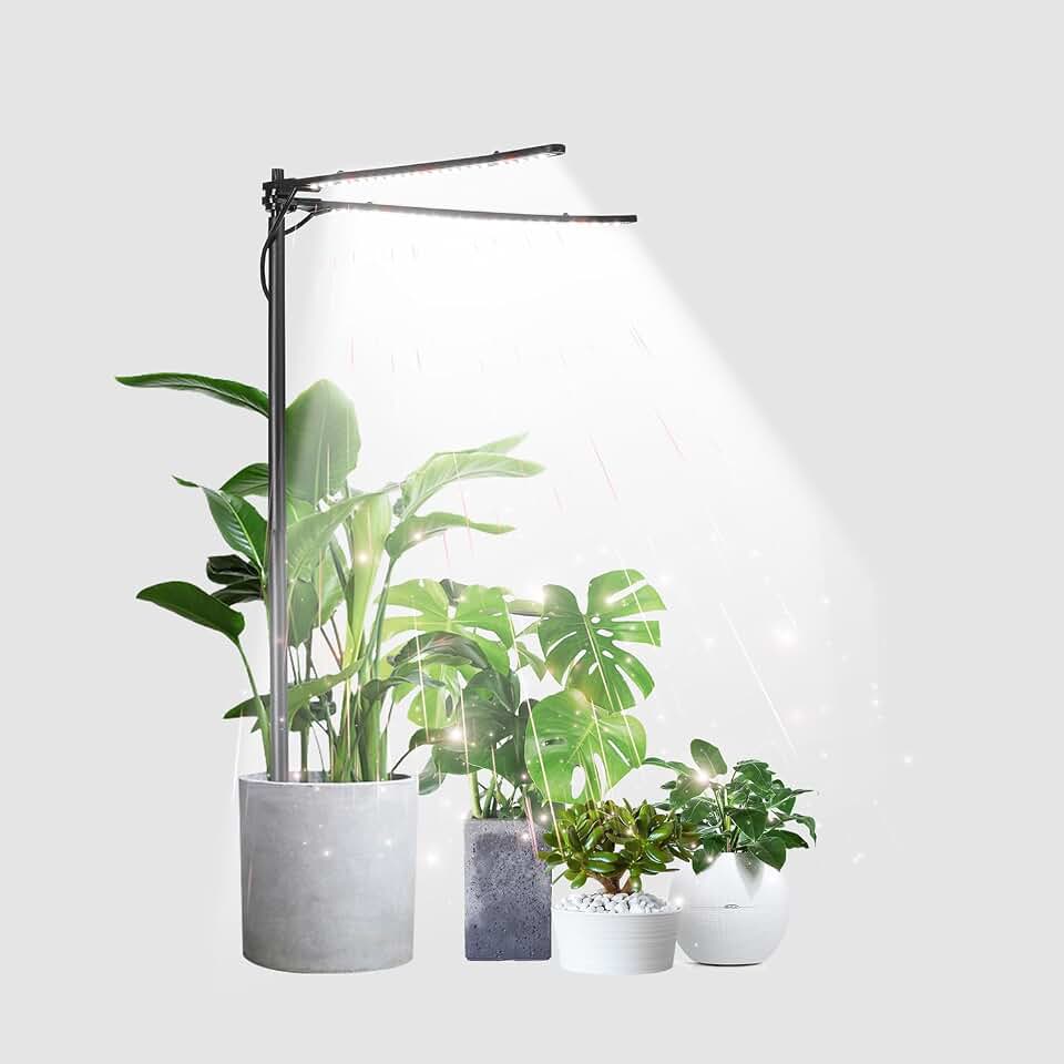 bodkar Plant Grow Light, Plant Lamp for Indoor Plants Growing | 6000K White Red Light for Succulents Mini Small Plants Growth (Without Timer/Dimming)
