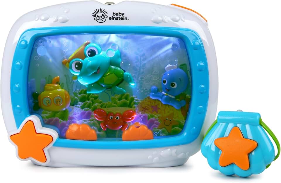Baby Einstein Sea Dreams Soother Musical Crib Toy and Sound Machine, Newborns and up