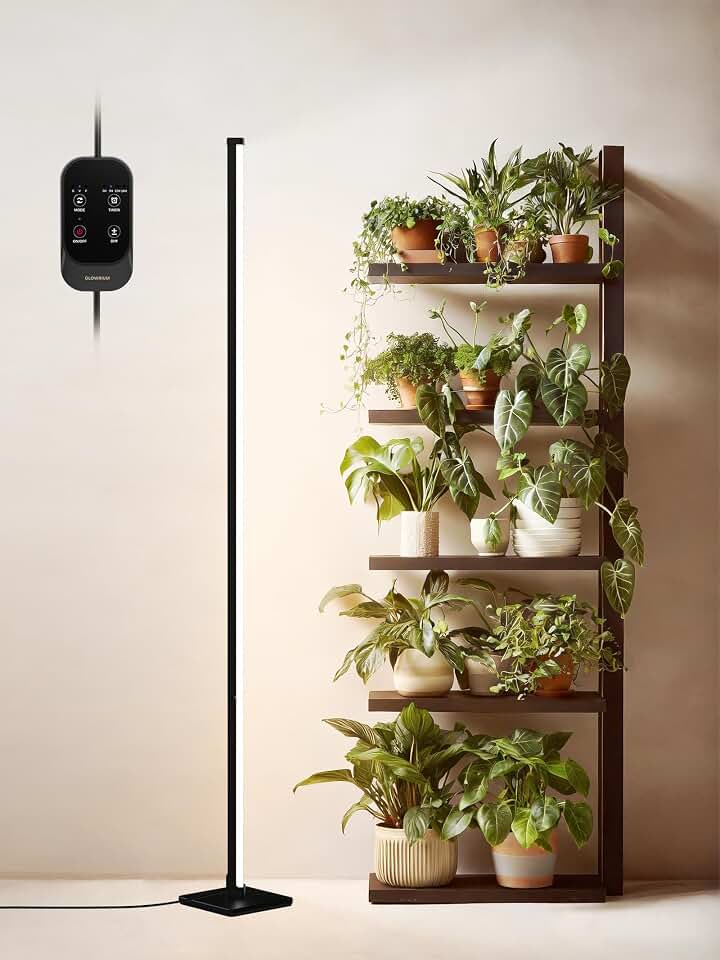 GLOWRIUM 60in Standing Grow Light, Vertical Grow Lights for Indoor Plants | 36W Growing Lights with 3 Light Modes, 268 LEDs Detachable Full Spectrum Plant Lights for Wide Area Coverage in Indoor Plants Global Recycled Standard
