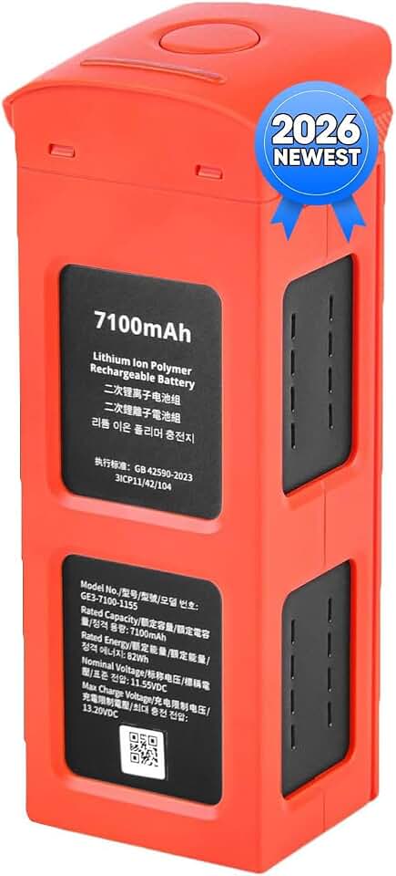 Autel Robotics EVO 2 Battery, 7100 mAh 11.55V | Smart Battery for EVO II Pro/Enterprise/RTK/Dual 640T Drones(V2 &amp; V3), 2026 N-e-w, Orange