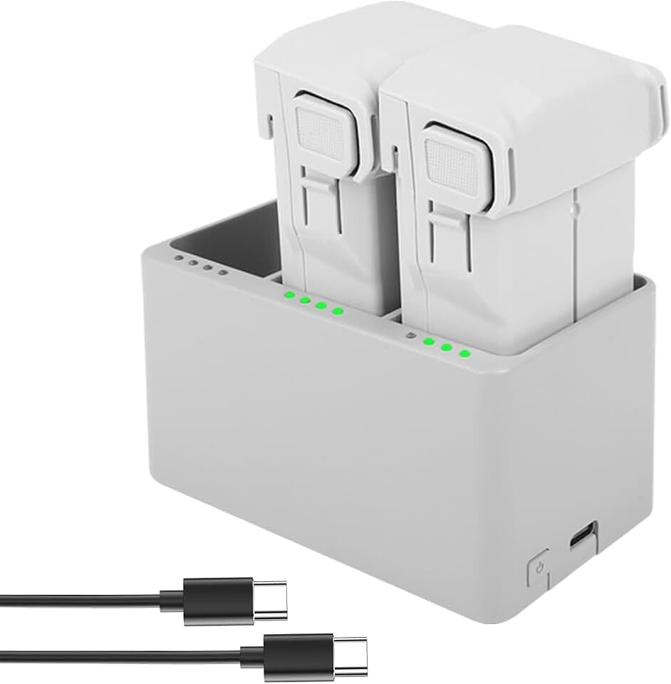 Mini 3 Series Intelligent Flight Battery Plus(2 Packs) with Bi-Directional Charging Hub for DJI Mini 4 Pro/Mini 3/ Mini 3 Pro,3850mAh 47 Mins Flight Time