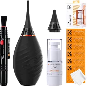 K&F CONCEPT 10-in-1 Camera Cleaning Kit for Lenses, Camera, Cell Phones