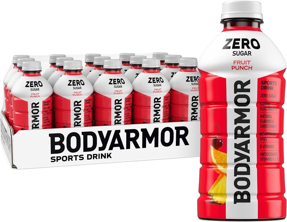 BODYARMOR ZERO Sugar Electrolyte Drink, Fruit Punch, 28 Oz (15 Pk)