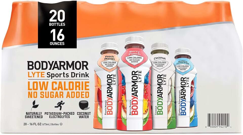 BODYARMOR Lyte Variety Pack Of 4 Flavors Sports Drink 20 Pack Of 16 Oz Net Wt 320 Fl Oz