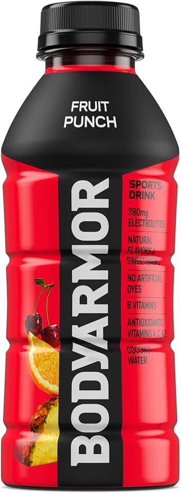 BODYARMOR Sports Drink Sports Beverage, Fruit Punch, 16 Fl Oz