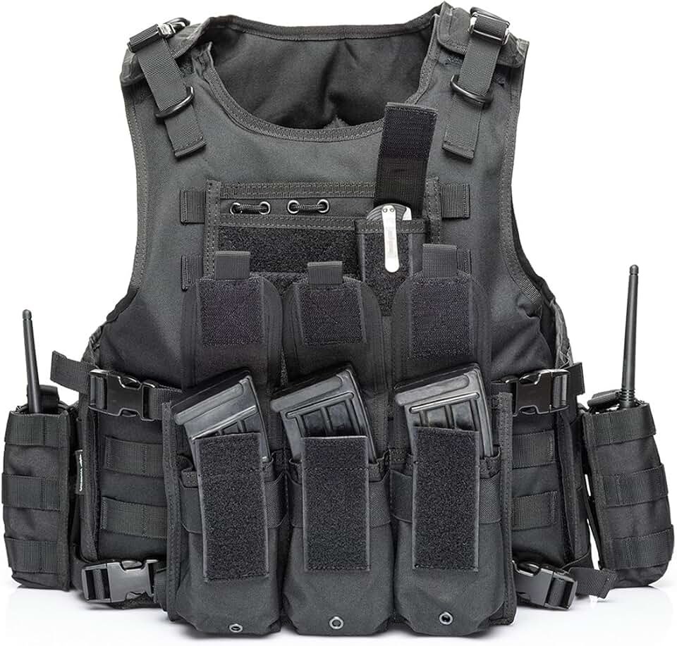 vAv YAKEDA Tactical Airsoft Vest for Men Global Recycled Standard