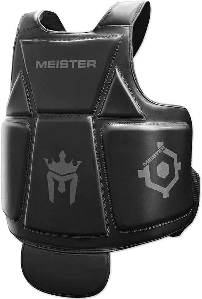 Meister Body Armor - MMA &amp; Boxing Chest Guard w/Groin Protector | Trainer-grade protection for kickboxing and Muay Thai. Maximum coverage for belly, chest &amp; oblique strikes